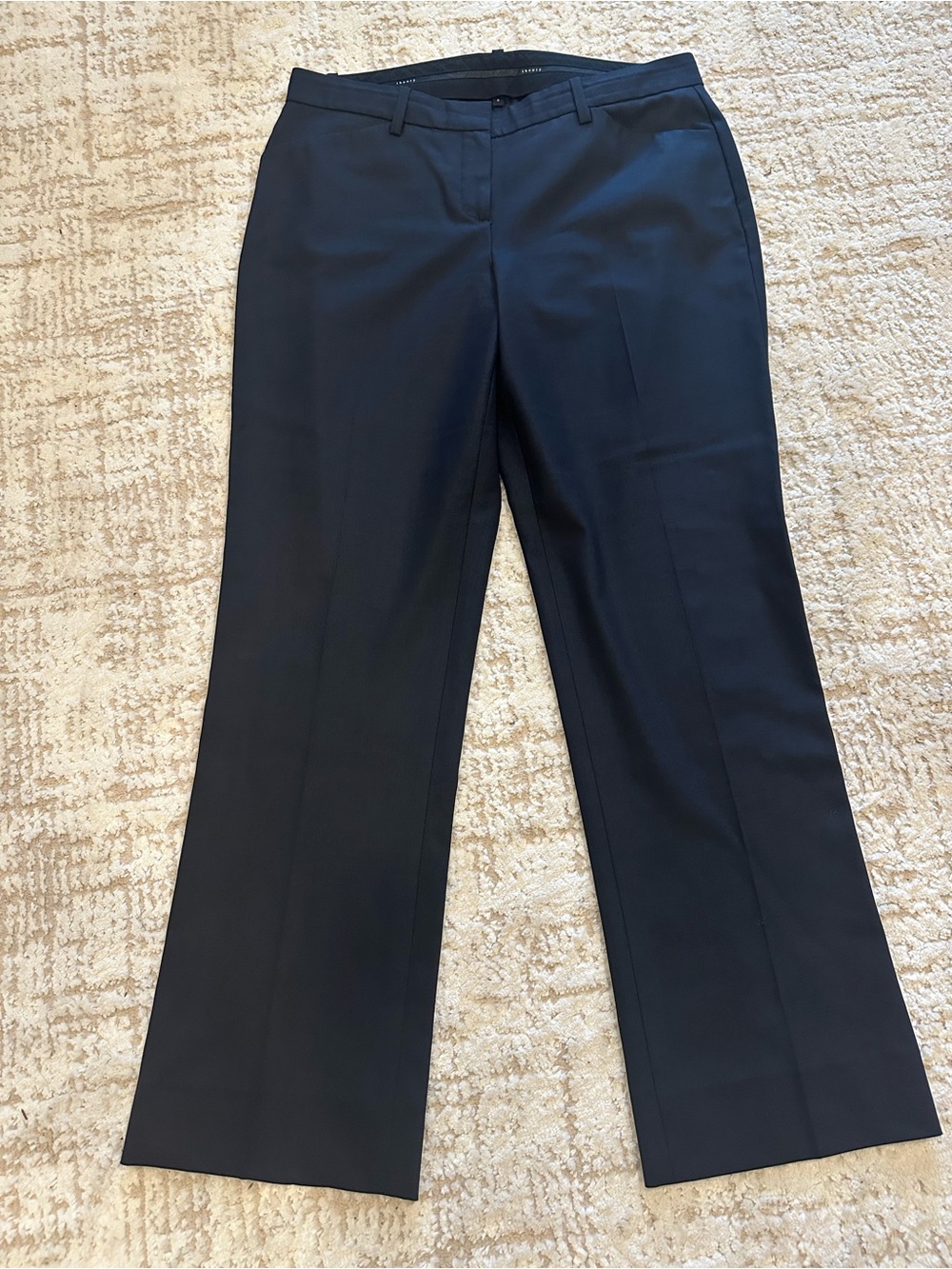 Theory Max 2 Urban Black Wool Blend Straight Leg Dress Pants Women’s Size 8